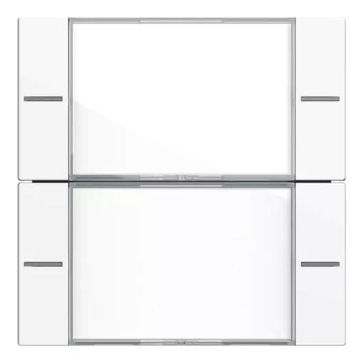 GIRA 577203 feliratozható billenőkészlet tapintásérzékelő 4 System 55-höz | 2-fold | tiszta fehér fényes