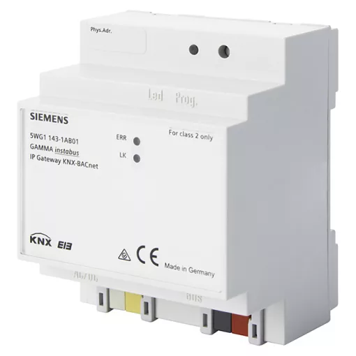 SIEMENS 5WG1143-1AB01 KNX-BACnet-átjáró | BACnet IP