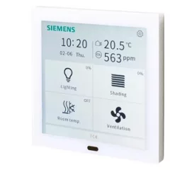   SIEMENS 5WG1204-2SB12 KNX érintőpanel Touch Control 4 | vertikális | fehér | 4 hüvelyk