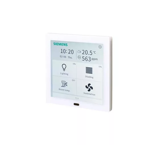 SIEMENS 5WG1204-2SB12 KNX érintőpanel Touch Control 4 | vertikális | fehér | 4 hüvelyk