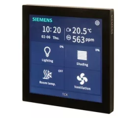   SIEMENS 5WG1204-2SB22 KNX érintőpanel Touch Control 4 | függőleges | fekete | 4 hüvelyk