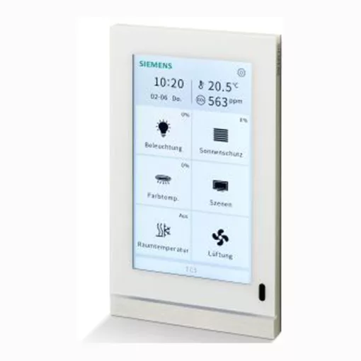 SIEMENS 5WG1205-2AB12 KNX érintőpanel Touch Control TC5 | függőleges | fehér | 5 hüvelyk