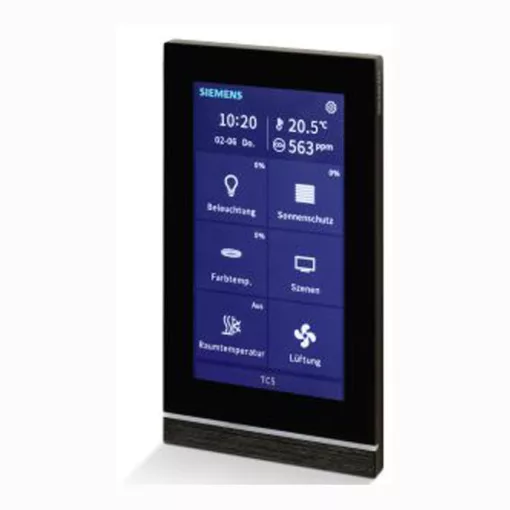 SIEMENS 5WG1205-2AB22 KNX érintőpanel Touch Control TC5 | függőleges | fekete | 5 hüvelyk