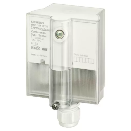 SIEMENS 5WG1254-3EY02 KNX kombiszenzor | fényerősség, hőmérséklet