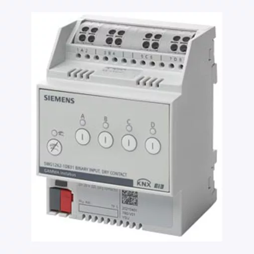 SIEMENS 5WG1262-1DB31 KNX bináris bemenet, potenciálmentes | 4-csatornás, potenciálmentes