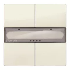   SIEMENS 5WG1286-2DB12 KNX tapintásérzékelő delta style | 2-csatornás, LED nélkül | titánfehér