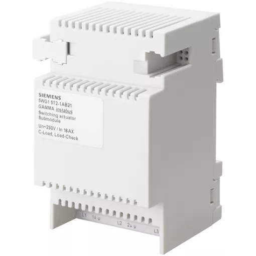 SIEMENS 5WG1512-1AB21 KNX kapcsolóaktor | 3 kimenetes, bővítőmodul, 16 AX