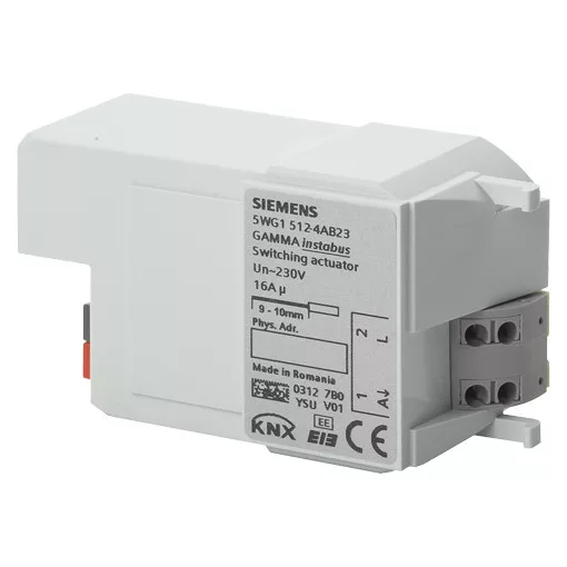 SIEMENS 5WG15124AB23 KNX kapcsolóaktor | 1 kimenetes