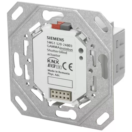SIEMENS 5WG1520-2AB03 KNX redőnyaktor | 1 kimenetes, akasztófüllel és BTI-csatlakozóval