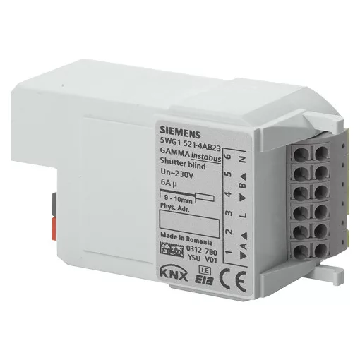 SIEMENS 5WG15214AB23 KNX redőnyaktor UP | 2 kimenetes