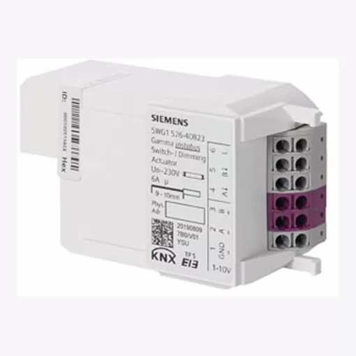 SIEMENS 5WG1526-4DB23 KNX kapcsoló-/dimmaktor | 2-csatornás, 230 V, 6 A, 1…10 V