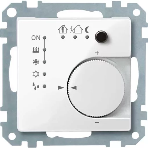 MERTEN 616719 KNX szobahőmérséklet-szabályozó System M | Standard | fényes poláris fehér