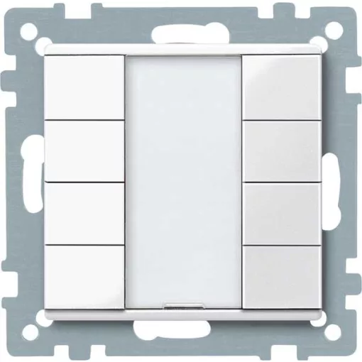 MDT helyett itt MERTEN a márka – de a szabályok szerint a márkanevet változatlanul kell hagyni.

MERTEN 617419 KNX tapintásérzékelő Plus System M | 4-csatornás | poláris fehér fényes