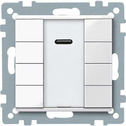 MERTEN 617519 KNX tapintásérzékelő Plus System M | 4-csatornás, IR-vevő | poláris fehér fényes