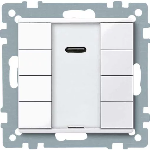 MERTEN 617525 KNX tapintásérzékelő Plus System M | 4-csatornás, IR-vevő | fényes aktívfehér