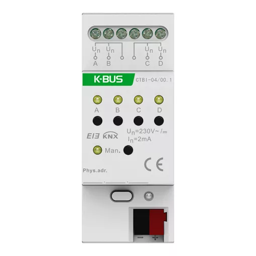 GVS CTBI-04/00.1 KNX bináris bemenet | 4-csatornás