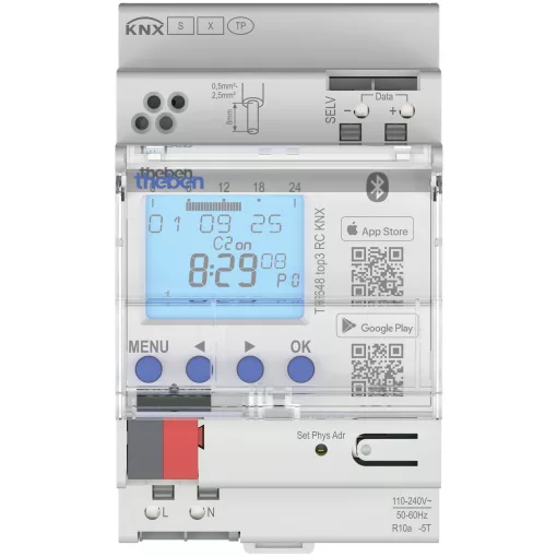 THEBEN TR 648 top3 RC KNX digitális időkapcsoló óra | éves- és asztroprogram, App