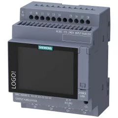   SIEMENS 6ED1052-1FB08-0BA3 LOGO! Alapmodul 230 V | kijelzővel, 8 BE/4 KI, relé 800 Bl.