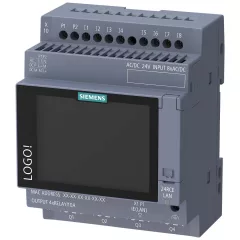  SIEMENS 6ED1052-1HB08-0BA3 LOGO! Alapmodul 24 V | kijelzővel, 8 BE/4 KI, relé 800 Bl.
