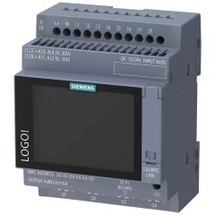   SIEMENS 6ED1052-1MD08-0BA3 LOGO! Alapmodul 12/24 V | kijelzővel, 8 DI (4 AI)/4DO, relé 800 Bl.