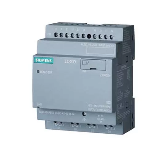 SIEMENS 6ED10522FB080BA2 LOGO! Alapmodul 230 V | kijelző nélkül, 8 DI/4 DO, relé
