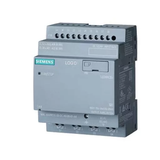 SIEMENS 6ED10522MD080BA2 LOGO! Alapmodul 12/24 V | kijelző nélkül, 8 DI (4 AI)/4DO, relé