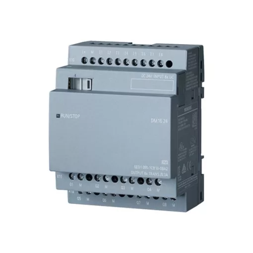 SIEMENS 6ED1055-1CB10-0BA2 LOGO! bővítőmodul 24 V | 8 digitális bemenet/8 digitális kimenet, tranzisztoros