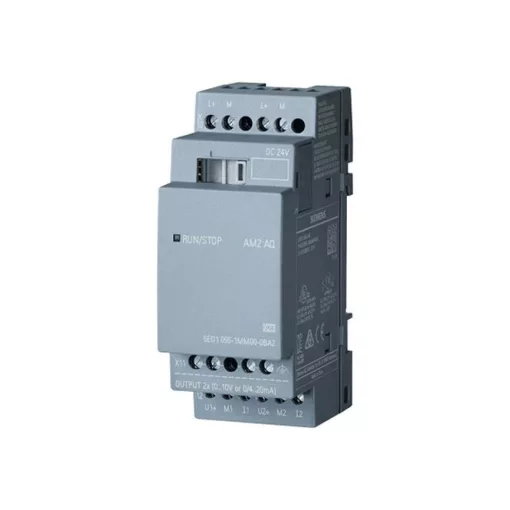 SIEMENS 6ED1055-1MM00-0BA2 LOGO! bővítőmodul 24 V | 2 analóg kimenet, 0-10 V