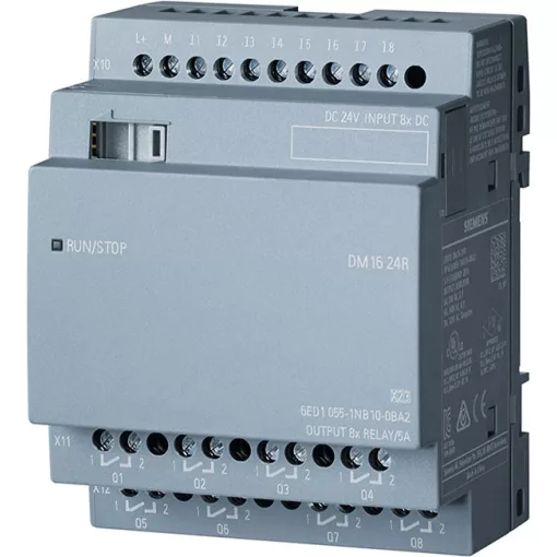 SIEMENS 6ED1055-1NB10-0BA2 LOGO! bővítőmodul 24 V | 8 digitális bemenet/8 digitális kimenet, relé