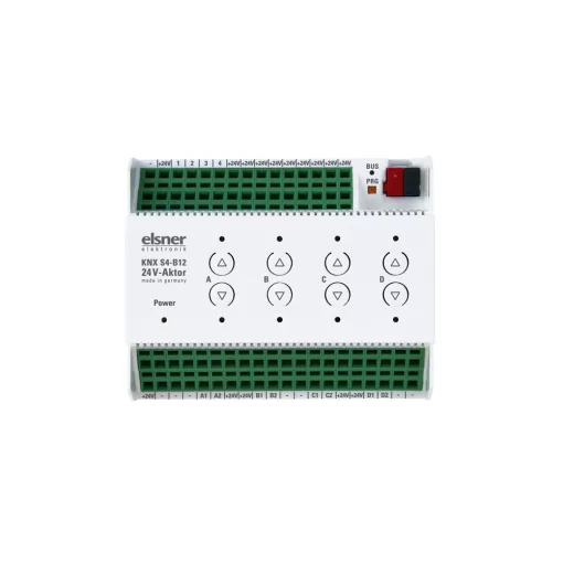 ELSNER 70533 KNX redőnyaktor S4 24V | 4-csatornás, 12 bemenet