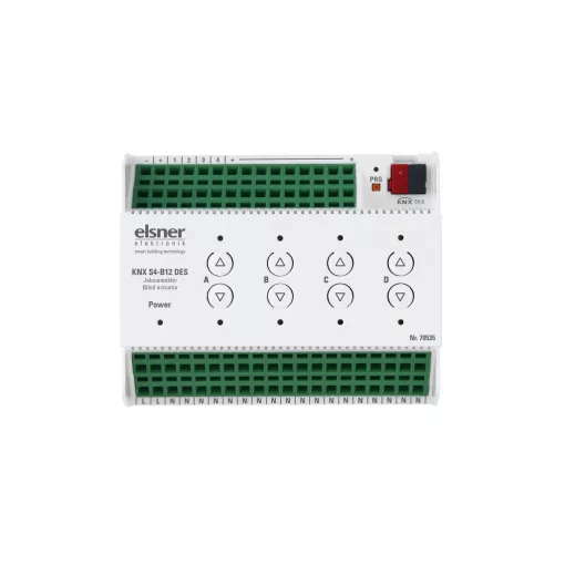 ELSNER 70535 KNX redőnyaktor S4 230 V | 4-csatornás, 12 bemenet