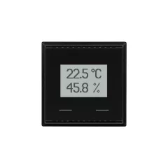   ELSNER 70638 KNX hőmérséklet-/páratartalom-érzékelő CH | érintőgombokkal | mélyfekete