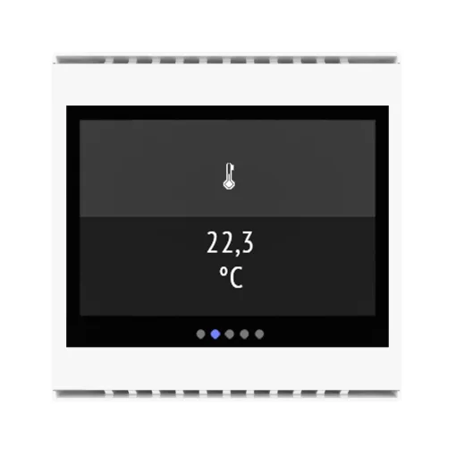 ELSNER 70800 KNX hőmérsékletérzékelő kijelzővel Cala Touch | hőmérséklet | fehér