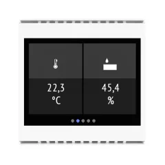   ELSNER 70810 KNX hőmérséklet-érzékelő kijelzővel Cala Touch | hőmérséklet, páratartalom | fehér