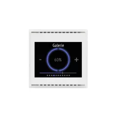   ELSNER 70811 KNX hőmérsékletérzékelő kijelzővel Cala Touch CH | hőmérséklet, páratartalom | tiszta fehér