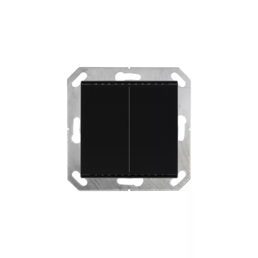 ELSNER Cala KNX M2-T schwarz KNX tapintásérzékelő Cala | 2-csatornás, hőmérséklet-érzékelővel | fekete