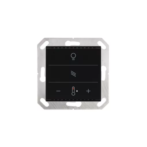 ELSNER 70892 KNX üveg érintőpanel Touch | Fény, árnyékolás, hőmérséklet | fekete