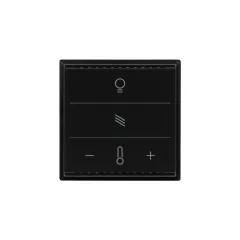   ELSNER 70893 KNX üveg érintőpanel Touch CH | fény, árnyékolás, hőmérséklet | fekete