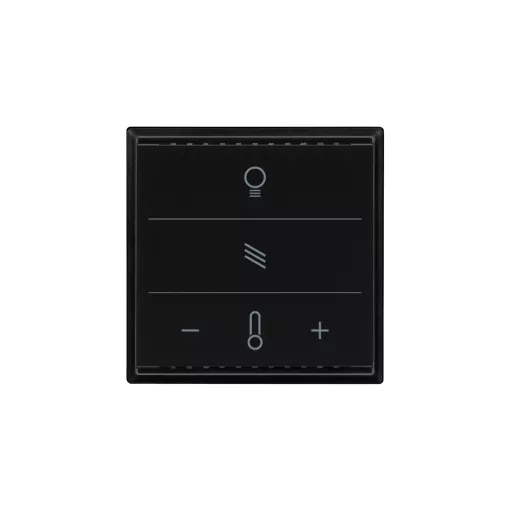 ELSNER 70893 KNX üveg érintőpanel Touch CH | fény, árnyékolás, hőmérséklet | fekete