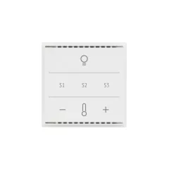   ELSNER 70961 KNX üveg érintőpanel Touch CH | Fény, 3 jelenet, Hőmérséklet | fehér