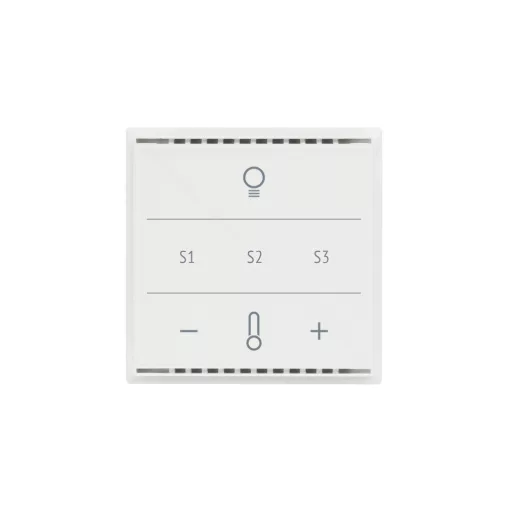 ELSNER 70961 KNX üveg érintőpanel Touch CH | Fény, 3 jelenet, Hőmérséklet | fehér