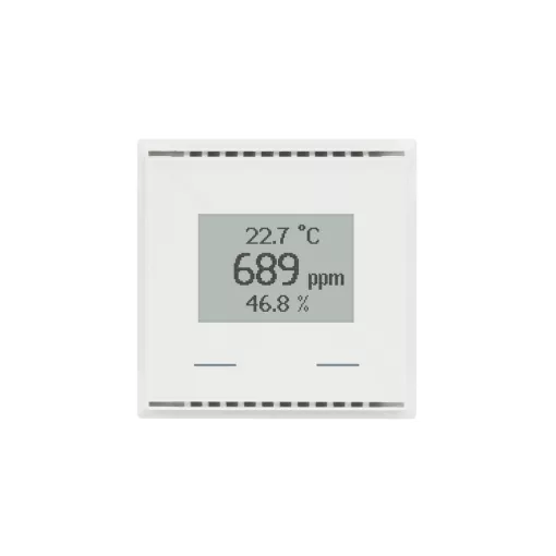 ELSNER 70972 KNX üveg érintőpanel Touch CH | hőmérséklet, páratartalom, VOC | tiszta fehér
