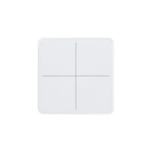ELSNER 71133 KNX üveg érintőpanel eTR | 4-csatornás, hőmérsékletérzékelő | jelzésfehér