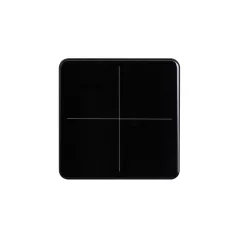   ELSNER 71134 KNX üveg érintőpanel eTR | 4-csatornás, hőmérséklet-érzékelő | mélyfekete