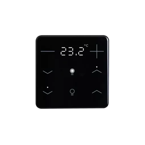 ELSNER 71174 KNX tapintásérzékelő eTR | Hőmérsékletszabályozás, 2x Fény | fekete