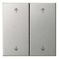  GIRA 5387600 leírás. Cover S3000 System 55 | 2-szeres, nyilak | rozsdamentes acél