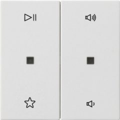   GIRA 538403 leírás Cover S3000 System 55 | 2 utas, audio | tiszta fehér fényes