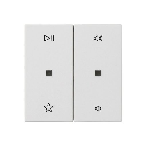 GIRA 538403 leírás Cover S3000 System 55 | 2 utas, audio | tiszta fehér fényes
