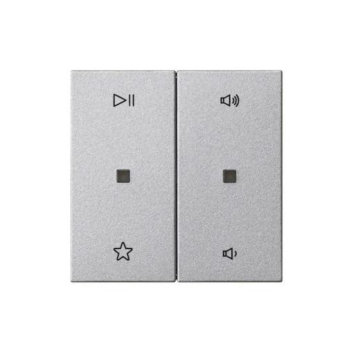 GIRA 538426 leírás. Cover S3000 System 55 | 2 utas, audio | színű alumínium