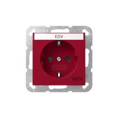 GIRA 4457108 IT aljzatrendszer 55 | WSV, címblokk | piros